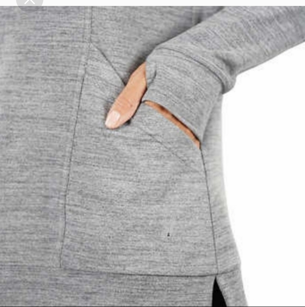 Spyder Ladies' Tunic Length Hoodie nwt grey - Picture 3 of 4
